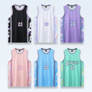 Camiseta de Baloncesto Profesional de Secado Rápido, Talla Grande, Transpirable, 100% Poliéster, Antibacteriana, Sin Mangas, Impresión por Sublimación - Product Image 1