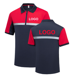 Tùy chỉnh bán buôn Hi VIS an toàn làm việc Ngắn Tay Áo polo Áo phản quang Dải Xây Dựng Kỹ thuật Hậu cần làm việc quần áo En - Product Image 2