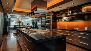 Gabinetes de Cocina Modernos Americanos de Alta Gama Personalizados, Gabinetes de Pared Colgantes Simples Hechos Completamente de Madera Maciza de Roble para Villas - Product Image 2