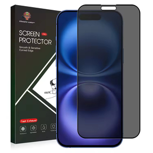 Oem 9H 3D sự riêng tư bảo vệ màn hình 2.5D rạng rỡ loại bỏ bụi Tempered Glass Đối với iPhone 16 15 14 13 12 11 Pro Max điện thoại di động - Product Image 6