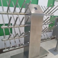 Séchoir à chaussures et bottes en acier inoxydable, gain de place, pour usage domestique et industriel (abattoir) avec fonction de désinfection