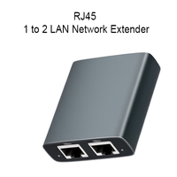 Adaptador Divisor de Red Ethernet RJ45, 1 Entrada 2 Salidas, Extensor LAN Full-Duplex/Half-Duplex 10/100/1000Mbps para Router Internet