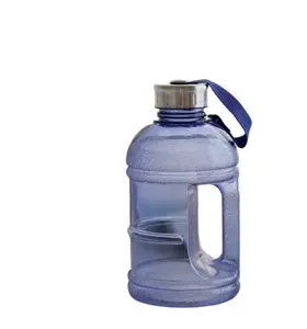 Gallon bottle plastic High Capacity Portable 1, 2 L Transparent Handle Health Diet Sports Water Bottle Shake Bottle