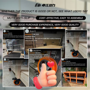 Groothandel Zwart 150Kg 250Kg Zware Industriële Gaas Plastic Platform Hek <span class=keywords><strong>Hand</strong></span> <span class=keywords><strong>Trolley</strong></span> Kar - Product Image 6