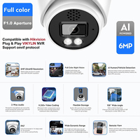Caméra IP PoE Vikylin 6MP/8MP 4K avec détection IA des personnes/véhicules et dissuasion active, audio bidirectionnel