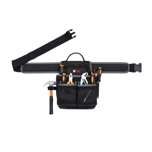 Sacs à outils en cuir personnalisables de haute qualité pour électriciens, avec plusieurs poches, robustes, pour le rangement des outils d'artisanat, vente en gros - Product Image 5