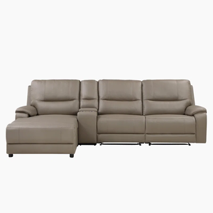 Sofá Esquinero en Forma de L Eléctrico Reclinable para Salón Residencial con Asiento Acolchado y Caja de Almacenamiento Integrada, Adquisición Directa de Fábrica - Product Image 2