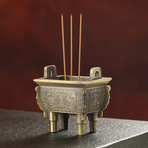 Fabrik preis Vier quadratische <span class=keywords><strong>Sheng</strong></span> <span class=keywords><strong>Ding</strong></span> Figuren Weihrauch brenner Sandelholz Home Weihrauch brenner Rack Schreibtisch Dekoration Home Decor - Product Image 4