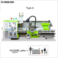 Tour à métaux manuel NUMOBAMS NU320B-600 horizontal, moyenne capacité, broche MT5, moteur 1500W