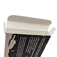 Boîtes en carton biodégradables pliables pour barres énergétiques, chocolats et snacks, avec estampage doré personnalisé sur papier aluminium