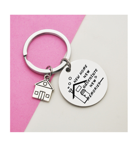 <strong>New</strong> <strong>Home</strong> <strong>New</strong> Adventures <strong>New</strong> Memories Keychain Customized Personalized <strong>New</strong> <strong>Home</strong> House Housewarming Gift <strong>Keyring</strong> - Product Image 4