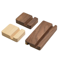 Support de téléphone en bois massif peint écologique, durable, à grain de bois naturel, universel pour appareils mobiles, bureau à domicile
