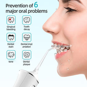 Intelligent Water Folsser pulizia dei denti serbatoio dell'acqua da 300ML ricaricabile IPX7 irrigatore dentale per l'igiene orale idropulsore portatile - Product Image 5