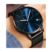 Montres mécaniques en acier pour entreprise, avec calendrier et petite seconde, de conception et fabrication usine, pour marque privée