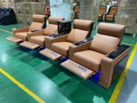 Luxuriöses Modernes Elektrisches Relaxsofa-Set Möbel Ledersessel mit Getränkehalter für Zuhause Einkaufszentrum Villa Keller