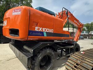 Excavadora de Ruedas HITACHI Modelo 2023 EX100 EX100WD de 10 Toneladas, con Rodamientos Potentes, Alto Rendimiento y Equipo de Construcción Confiable - Product Image 4
