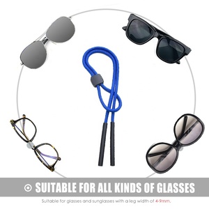 Support universel antidérapant en nylon/caoutchouc pour <span class=keywords><strong>lunettes</strong></span> <span class=keywords><strong>de</strong></span> sport, réglable et flexible, pour le cou ou la tête - Product Image 2