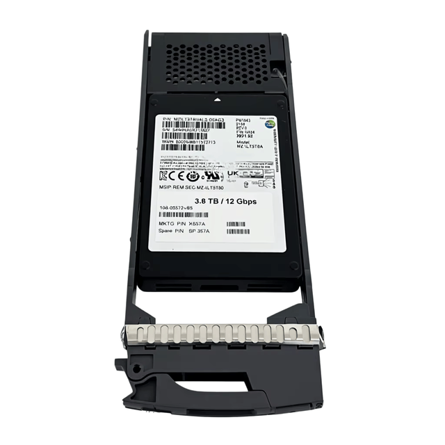 For NetApp DS224C 3.84TB SAS 2.5" SFF Enterprise Disk Drive for Server