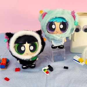 Authentittoptoy Powerpuff Girls 2a generazione mantello scatola cieca peluche bambola di moda gioco a mano ufficio ornamenti carini - Product Image 4