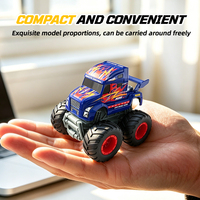 Camion de cascade RC 2.4G à gros pneus 360 °   Voiture télécommandée tout-terrain rotative avec lumières et démonstration automatique, jouet voiture monstre