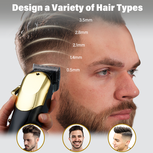 Điện cắt tóc cắt Mới Sản Xuất râu tông đơ LED hiển thị tiếng ồn thấp lưỡi thép không gỉ - Product Image 6