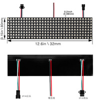 Pantalla LED de Píxeles a Todo Color WS2812B DC5V Personalizada, Panel de Matriz 8x8/8x16/8x32, Efectos de Animación Programables, PCB de Cobre para Paisajismo