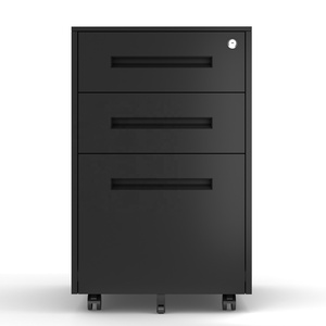 مكتب تحت مكتب 3 درج تخزين المنقولة خزانة معدنية لحفظ الملفات مع عجلة - Product Image 2