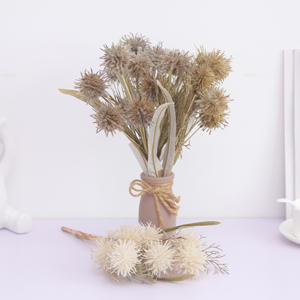 Vente directe du fabricant Fleur haute fidélité à 3 têtes en forme de boule piquante pour <span class=keywords><strong>la</strong></span> décoration de <span class=keywords><strong>la</strong></span> maison, du salon et de l'hôtel. - Product Image 4