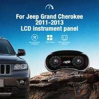 ZWNAV Tableau de bord de voiture LCD 12,3 pouces, compteur de vitesse numérique Linux pour Jeep Grand Cherokee 2011-2013