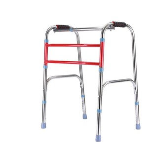Hengshunhe <b>Walker</b> Stainless Steel 8-Level Height Adjustable Folding With Seat And Wheels For <b>Elderly</b> Rehabilitation - Product Image 3