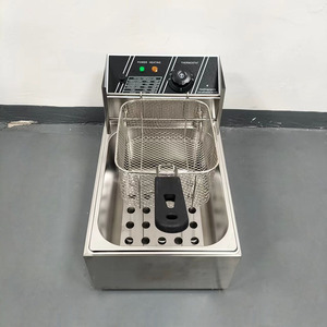 6L + 6L Countertop thép không gỉ pháp khoai tây chiên Máy lon thương mại khoai tây chiên điện nồi chiên sâu có thể điều chỉnh nhiệt - Product Image 5