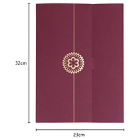 Vente d'usine A4 Dossier de présentation avec feuille d'or Logo personnalisé et impression de laminage-Couverture de certificat pour l'obtention du diplôme