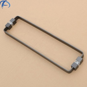 <span class=keywords><strong>Poignée</strong></span> <span class=keywords><strong>de</strong></span> <span class=keywords><strong>porte</strong></span> <span class=keywords><strong>de</strong></span> douche en verre carrée plate en acier inoxydable électroplaqué gris, <span class=keywords><strong>poignée</strong></span> <span class=keywords><strong>de</strong></span> tirage longue pour <span class=keywords><strong>porte</strong></span> <span class=keywords><strong>de</strong></span> salle <span class=keywords><strong>de</strong></span> bain Austin, barre <span class=keywords><strong>porte</strong></span>-serviettes - Product Image 1