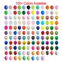 Prix d'usine, ballons en latex de 5/9/10/12/18 pouces, lot de 25 pièces, assortiment de ballons macaron mats rétro métalliques, vente en gros, décoration de fête