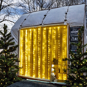 Guirlande lumineuse de Noël extérieure à télécommande USB, lampe LED avec fil de cuivre, rideau en PVC, indice de protection IP65 - Product Image 3