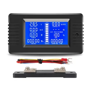 Peacefair PZEM-015 dijital voltmetre DC Kwh metre 0-200V 50A pil yük deşarj kapasitesi test cihazı empedans pil test cihazı