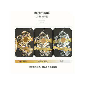 Luminaire suspendu de luxe postmoderne pour salle à manger et salon, chambre principale, lustre créatif romantique, design simple et féminin - Product Image 5