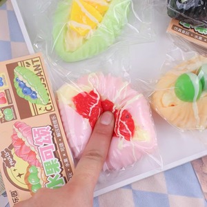 Squeeze Croissant <b>Squishies</b> Fidget Toy PU Food Bread Fruit Restaurant Decor for Kids Stress Relief Fun for Boys and Girls - Product Image 4