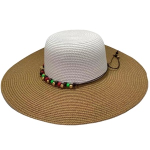 Sombrero de Sol de Papel Flexible para Mujer, Estilo Veraniego, con Diseño Personalizado en Color de Contraste, para Playa, Viajes, Deportes, Pesca, Ciclismo, Fiestas - Product Image 3