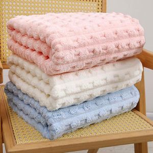 Vente directe d'usine, serviette de bain en microfibre ultra douce, absorbante, à séchage rapide, épaisse, en tissu polaire corail, 70x140 - Product Image 1