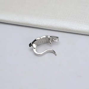 Pendentifs et breloques en argent S925, collier et bracelet en feuille de fleur faits à la main avec boucle non conventionnelle, matériel de bijouterie DIY 651 - Product Image 3