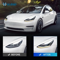 Phare LED d'usine VLAND pour Tesla Model 3 2017-2022 Kit de carrosserie Accessoires Pièces automobiles Bodykit Lighting Synth séquentiel
