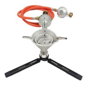 Réchaud à <span class=keywords><strong>gaz</strong></span> de camping haute puissance pour le marché de l'Europe de l'Est, brûleur GPL pliable sur trépied pour camping-car, pique-nique, cuisine en plein air et wok - Product Image 5