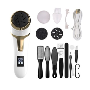 Ponceuse électrique portable pour pieds, étanche IPX7, 13 têtes, éliminateur de callosités, exfoliant cutané, écran LCD, batterie, usage domestique - Product Image 4
