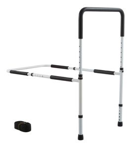 Vente en gros ICARE Accoudoir de lit en acier au carbone noir pour usage domestique, pour personnes âgées, avec poche de rangement et main courante, garantie 1 an - Product Image 6