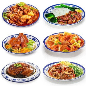 Platos redondos de melamina, vajilla para restaurante al por mayor, platos de impresión de flores, platos para servir para Catering