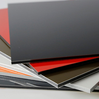 Panneaux composites en aluminium 1220*2440 mm, revêtement PVDF, ignifuges