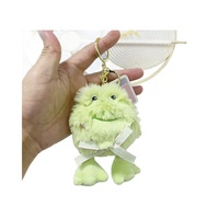 Porte-clés en peluche Angela, mignons dessins animés grenouille et lapin, 10 cm, en coton, pendentifs pour sacs de filles, poupées pour machine à griffes, petits cadeaux
