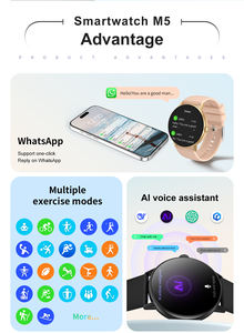 Montre intelligente DT M5 1.43 pouces AMOLED écran APP <span class=keywords><strong>télécharger</strong></span> BT appel <span class=keywords><strong>WhatsApp</strong></span> Al Assistant vocal fréquence cardiaque sport Smartwatch - Product Image 3