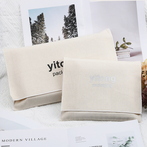 Enveloppe en coton <span class=keywords><strong>Martin</strong></span> de haute qualité Livre Emballage cadeau Sac à poussière Logo personnalisé Enveloppe Rabat Sac à main Pochette à poussière en coton - Product Image 4